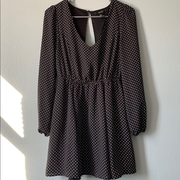 Forever 21 Dresses & Skirts - 4/25! Forever 21 open back Polka dot dress!